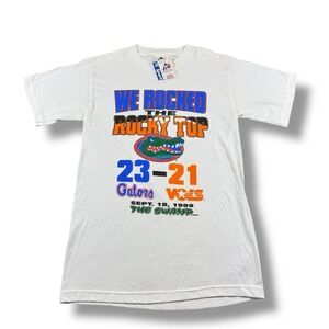 NWT VTG 1999 Florida Gators "We Rocked The Rocky Top" T-Shirt Mens S USA RARE